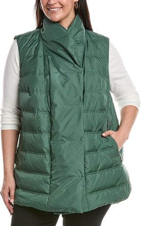 Lafayette 148 New York Plus Reversible Shawl Collar Vest