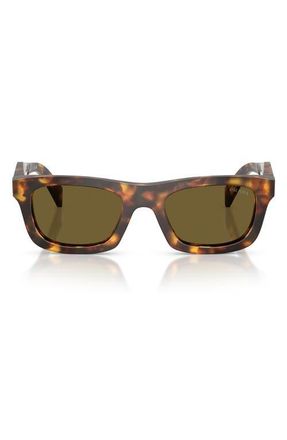Prada 50mm Pillow Sunglasses in Honey Tortoise /Dark Brown at Nordstrom