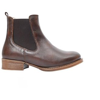 Ten Points Pandora Chelsea Boots Wool Winterschuhe f&uuml;r Damen | braun/grau