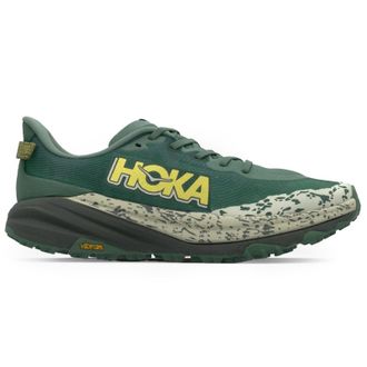 Hoka One One Hoka Speedgoat 6 Textile Mens Running Trainers - Fern Asphalt Grey - Size:UK 10.5