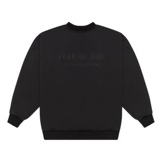Fear of God Back Logo Crewneck Sweatshirt Black FOG-FW19-64