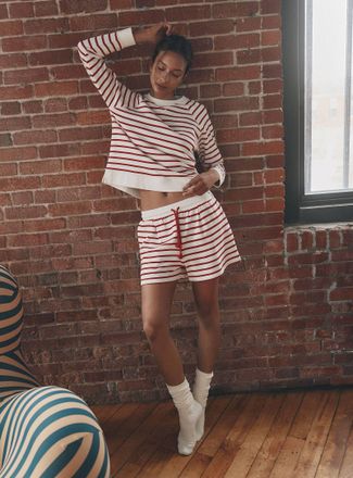 Miiyu Womens Colourful terry pyjama short