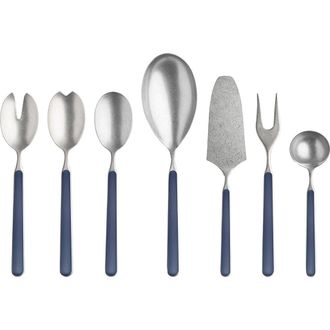 Mepra Fantasia Pewter Serving Set - 7 Pieces in Cobalt at Nordstrom