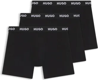 HUGO BOSS Three-pack of boxer briefs in stretch cotton