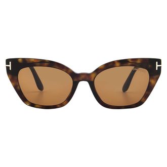 Tom Ford Juliette Brown Cat Eye Unisex Sunglasses FT1031 52E 52