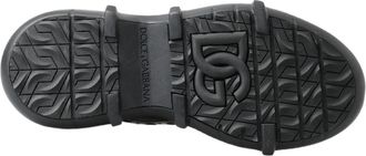 Dolce & Gabbana Black Leather Ankle Casual Mens Boots