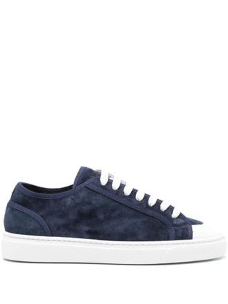 スニーカー DOUCAL'S Men Sneakers Blue DU3285ROGEUF009 IB00 Men's sneaker in fabric and leather | blue - Doucal's