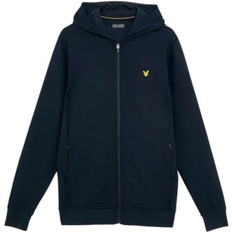 Lyle & Scott Mens Fly Fleece Full Zip Hoodie (Dark Navy) - Size X-Large