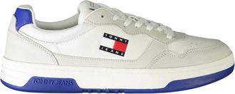 Tommy Hilfiger Sportieve witte sneakers met blauwe details - Heren - Sneakers - Wit - 42 EU - Schoenen
