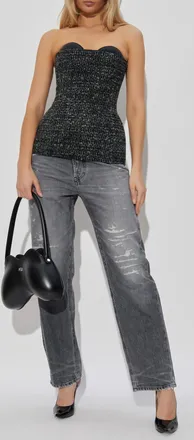 Diesel Top T-ORSET, Womens, Black