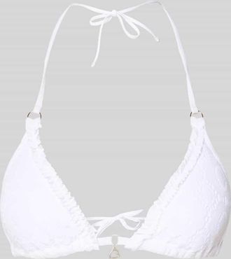 Banana Moon Banana Moon Bikini-Oberteil mit Allover-Crochet-Optik Modell Crico in Weiss, Gr&ouml;&szlig;e XL