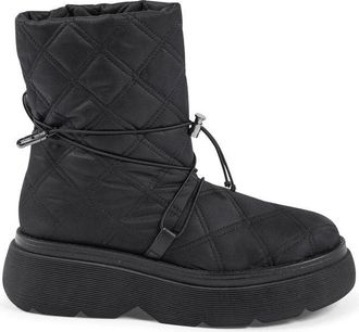 Dee Ocleppo Black Nylon Flat Womens Boots