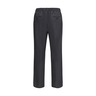 Dolce & Gabbana Mens Gray Wool Oves Aries Casual Pants