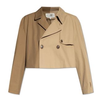 Maison Margiela Cotton Jacket - female - MM6 Maison Margiela - Light Jackets - Beige - S - Jackets