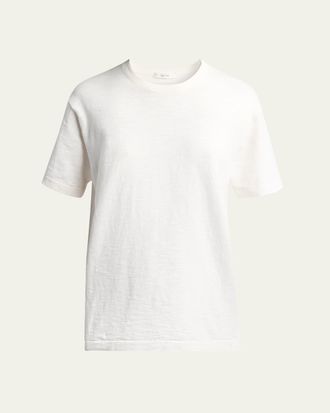 The Row Narlan Short-Sleeve Cotton-Linen T-Shirt