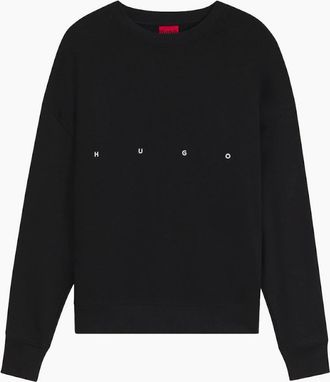 HUGO BOSS Mens HUGO Darislong Sweatshirt 001 Black - Size: 38