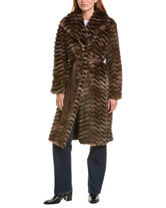 Via Spiga Belted Coat