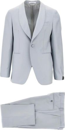 Tagliatore Traje sastre de lana virgen con botonadura sencilla - Suits - Hombre - Azul - L