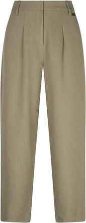 Lofty Manner Pant Helvi - High Rise Tapered - Dames - Broeken - Bruin - Maat: S