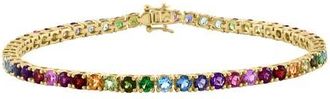 Effy 14K Yellow Gold Multi Gemstone Tennis Bracelet in 14K Gold at Nordstrom, Size 7