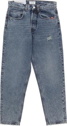 Amish Lange 5 Pocket Jeans - Heren - Slim Fit Jeans - Blauw - W32 - Katoen - Jeans