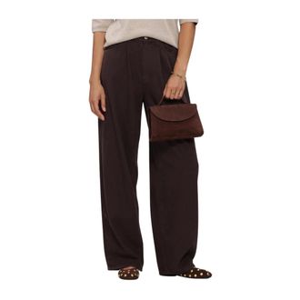 Knit-ted Broeken, Dames, Bruin, XS, Dames Broeken Charly Pants