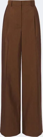 Stella McCartney Wool and silk wide-leg pants