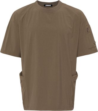SPOONYARD short-sleeve T-shirt - unisex - Polyurethane/Nylon - S - Brown