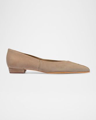 Bernardo Lana Suede Ballet Flats