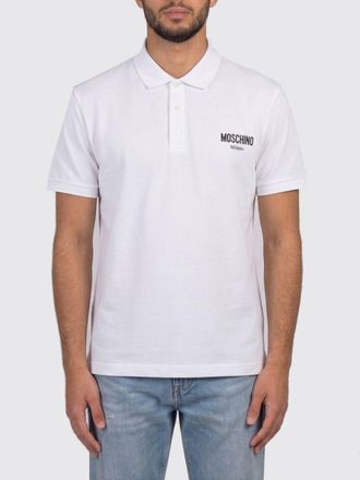 Moschino Polo in cotone con logo Moschino Couture