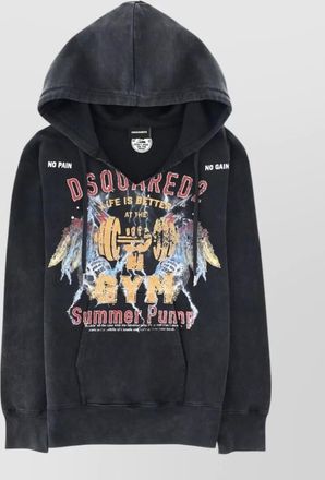 Dsquared2 printed hoodie