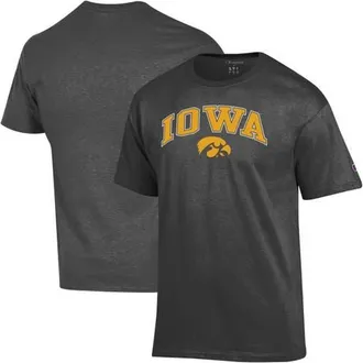 Champion Mens Champion Charcoal Iowa Hawkeyes Arch Over Logo T-Shirt at Nordstrom, Size Medium