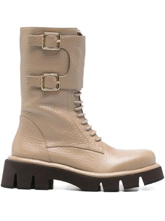 Paloma Barcel&oacute; buckle-detail boots - Neutrals
