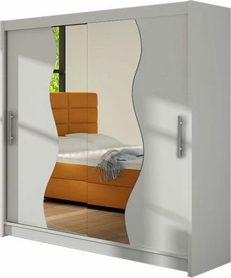 Mirjan24 Mobilier1 - Armario Closico 126, Blanco, 215x180x58cm, Puertas De Armario: Correderas, N&uacute;mero De Estantes: 0