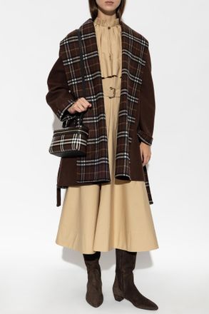 Burberry Wool Coat Verona, Womens, Brown