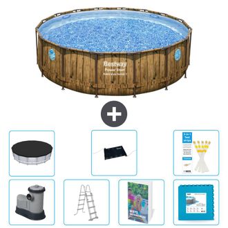 Bestway Piscina Bestway Power Steel Redonda - 488x122 Cm - 8-piezas S621