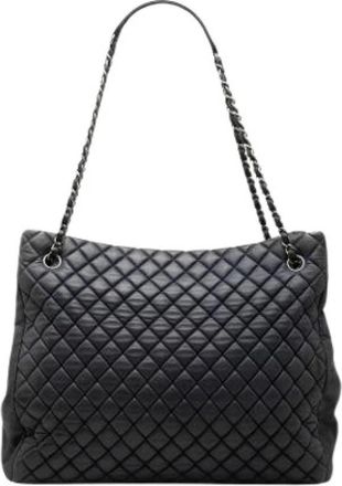 Chanel Pre-owned New Bubble Tote - Dames - Vintage Schoudertas - Blauw - ONE Size - Leer - Vintage