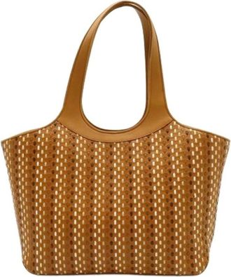 Ferragamo Pre-owned Tote Bags, female, Brown, Size: ONE SIZE Pre-owned Shoulder Tote Bag
