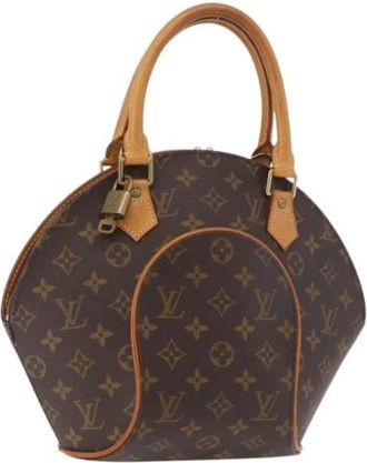 Louis Vuitton Pre-owned Ellipse PM Handtas - Dames - Vintage Handtas - Bruin - ONE Size - Leer - Vintage
