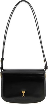 Ami Paris Paris Bag - Dames - Schoudertassen - Zwart - ONE Size - Leer - Tassen