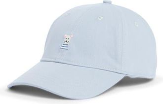 Frasier Sterling Sandy Paws Embroidered Cotton Canvas Baseball Cap in Baby Blue at Nordstrom