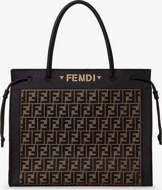 Fendi Borsa Magic Shopper in tessuto FF con logo ricamato frontale - FENDI - gender_Woman