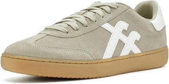 FitFlop The Dash T-toe Suede Sneakers Mens Shoes Sage Green/Urban White : 12.5 M (D), Leather