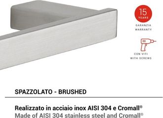 Gedy Gedy - A5216038000 Maui Toallero Cepillado - Ref: A5216038000