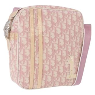Dior Pre-owned Vintage Trotter Shoulder Bag - Dames - Pre-owned - Roze - Maat: ONE Size Leer