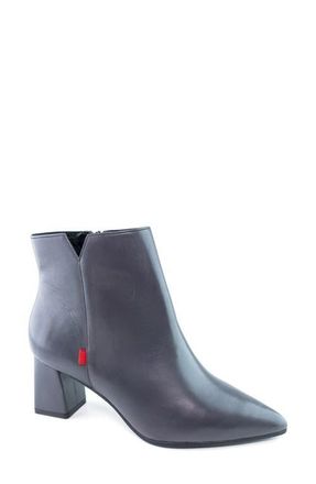 Marc Joseph New York Ramona Ave Block Heel Bootie in Charcoal Brushed Napa at Nordstrom, Size 7.5
