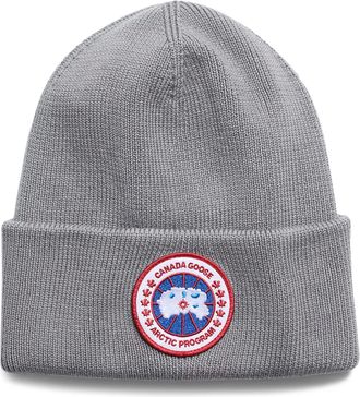 Canada Goose Knitted Wool Toque With Embroidered Patch