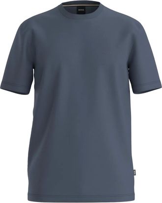 BOSS logo T-shirt - men - Cotton - S - Blue