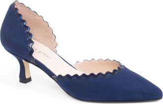 Patricia Green Olivia dOrsay Kitten Heel Pump in Navy at Nordstrom, Size 10