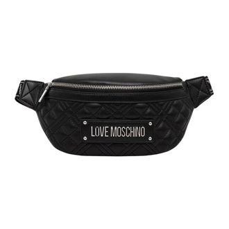 Love Moschino Dames, Tassen, Zwart, Maat: ONE Size Leer